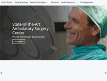 Tablet Screenshot of palmswestsurgicenter.com